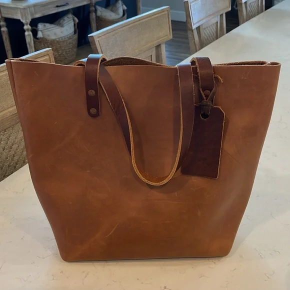KMM & Co Cognac Tote - Picture 1 of 10